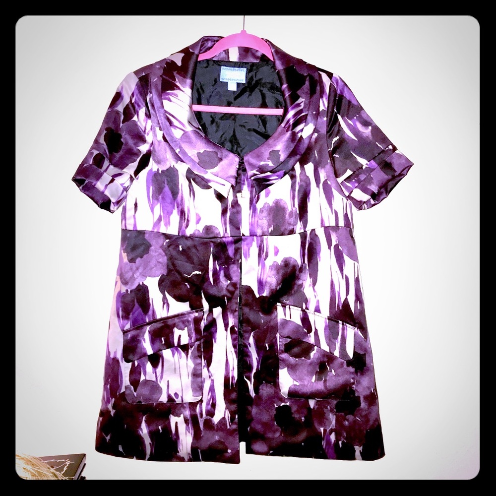 Simply by Vera Wang Midnight Garden party jacket
